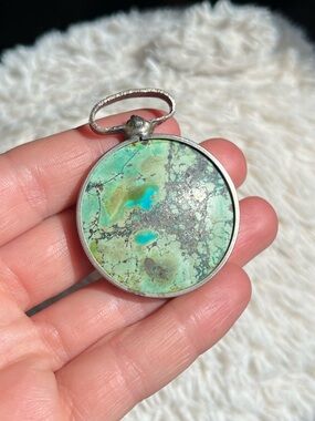 Chunky Turquoise Pendant